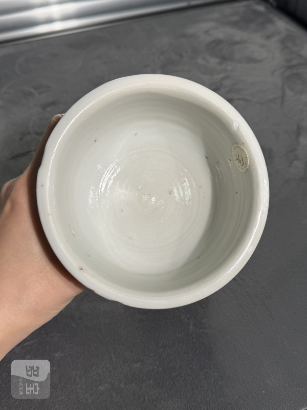 清晚期青花山水纹高足杯 - 图8